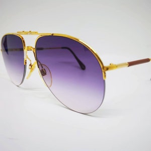 Vintage Etienne Aigner EA2 semi rimless sunglasses
