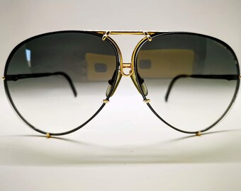 Vintage Porsche Design 5621 Sonnenbrille - Large (Gold / Schwarz)