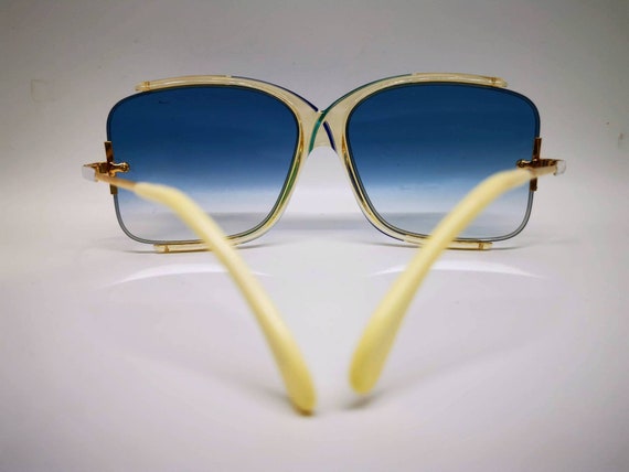 Vintage Cazal 851 Sunglasses Gold/White - Medium - image 5