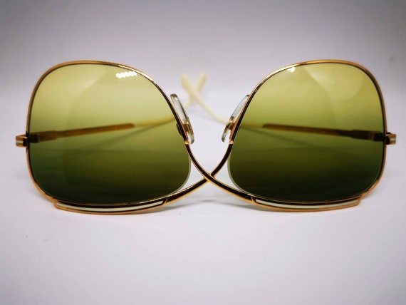 NOS Vintage Cazal 224 Sunglasses Col 97/08 - Gold… - image 3