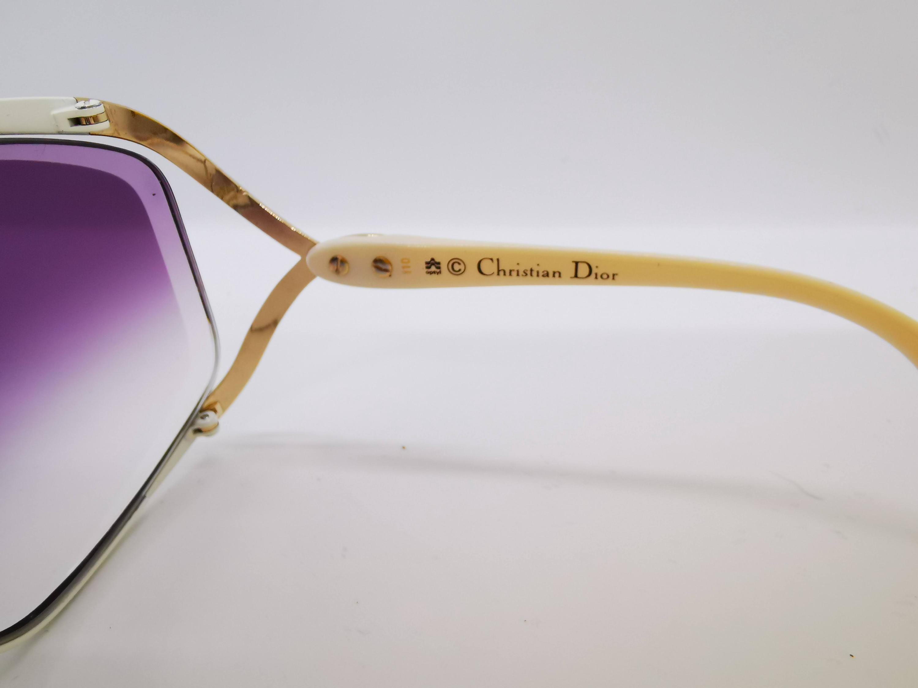 クリスチャンディオールヴィンテージ2056 Vintage CHRISTIAN DIOR 2056 90 67mm BUTTERFLY Eyeglasses