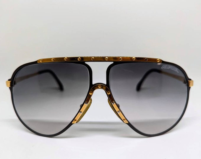 Vintage Alpina M1 Aviator Sunglasses Coffee Brown/gold - Etsy