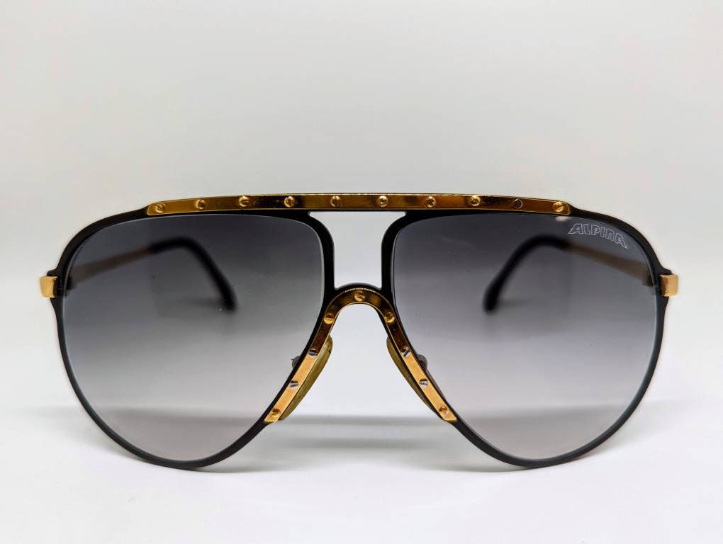 Vintage Alpina M1 Aviator Sunglasses Coffee Brown/gold - Etsy