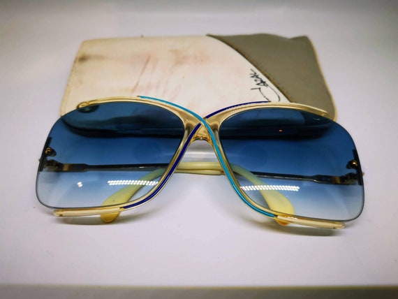 Vintage Cazal 851 Sunglasses Gold/White - Medium - image 6
