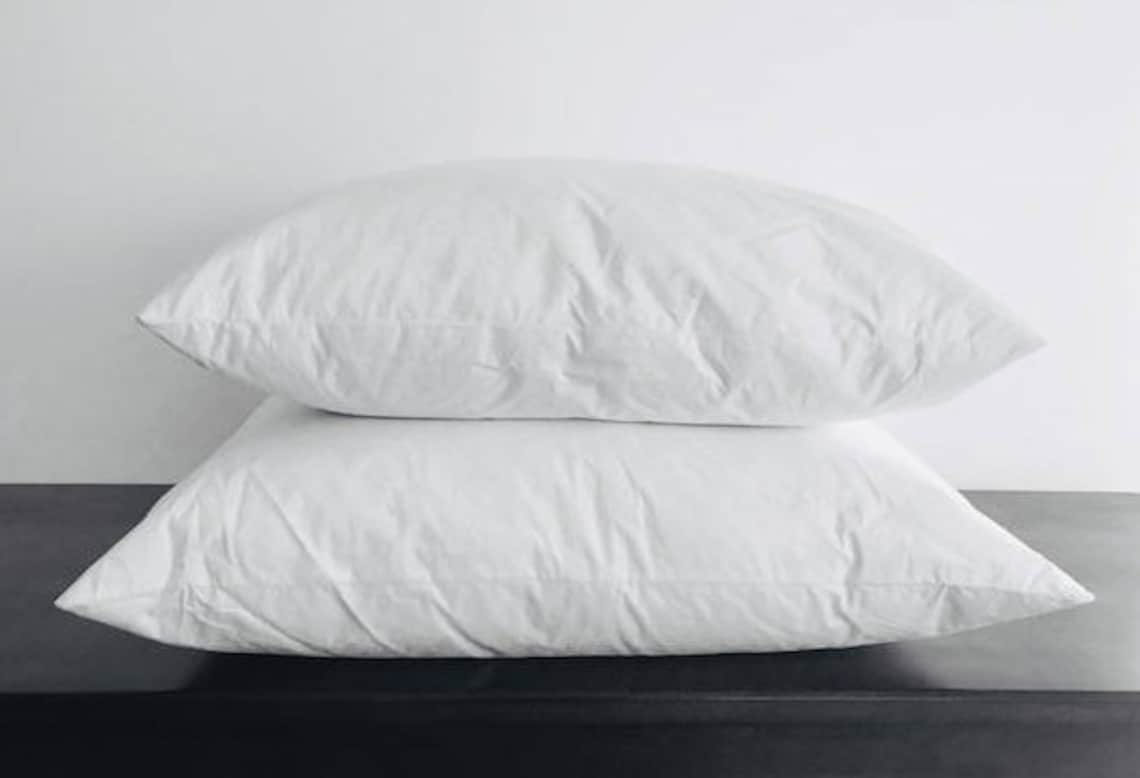 Two Pack of Down pillow inserts 24 x 24 Etsy