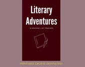 Literary Adventures: A Book Review Journal | Printable PDF Download