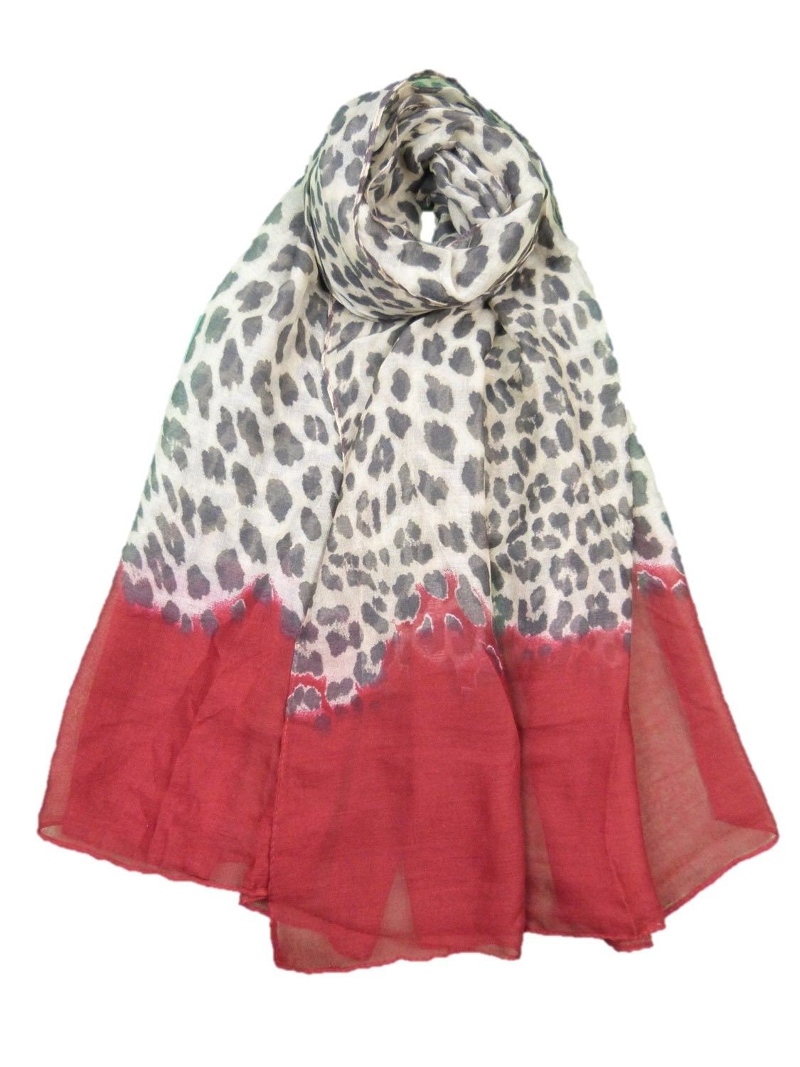 red leopard scarf