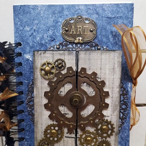 Diário feito à mão, caderno de desenho, caderno, diário, lembrança, mídia mista de design original, ótimo presente – Art of Steampunk Journal