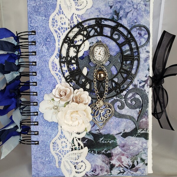 Handmade journal, sketchbook, notebook, diary, keepsake, original design-mixed media, great gift – Royal Journal
