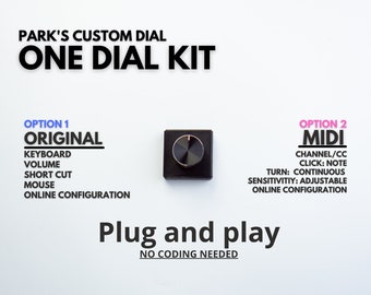 Park's Custom Dial kit / customizable keyboard / volume, media control / Adobe / craft, macro pad, MIDI controller / diy / MCP