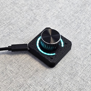 Custom MIDI Controller, Volume Control, 1 Encoder + 2 Keys, Plug & Play USB-C