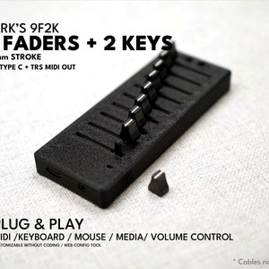 MIDI-Controller ParksTool 9F2K 9 Fader 2 Tasten / Plug-and-Play / anpassbar / Drehregler / MCP / Tastatur-Maus-Lautstärke / Deej Bild 4