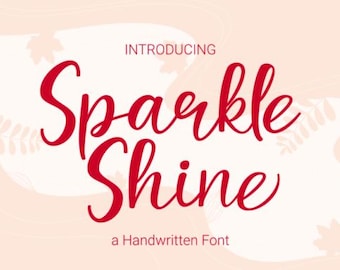 Sparkle Shine Font | Cute Decorative Font | Fun Cricut Font