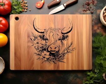Highland Cow Svg Laser Cut Cow Head Farmhouse