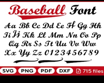 Baseball font svg