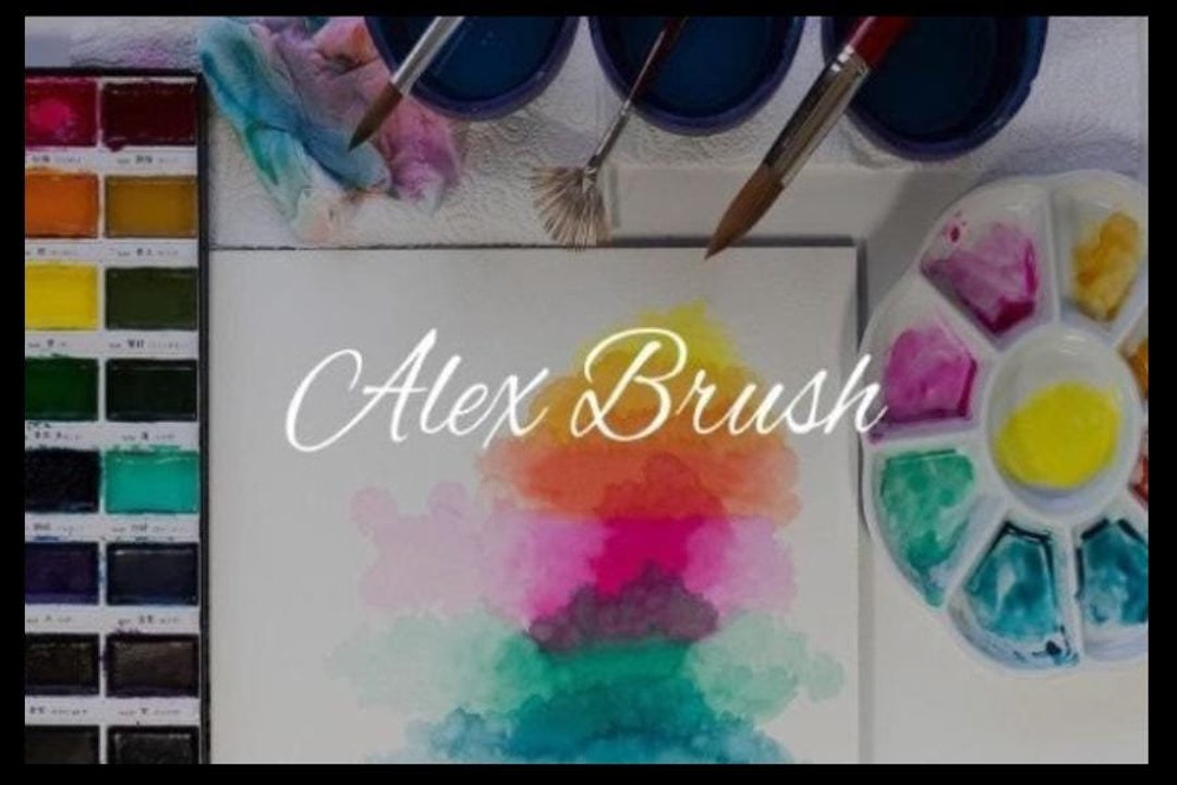 Alexus Svg Alex Brush Font SVG - Etsy