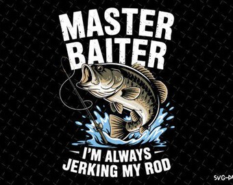 Master Baiter PNG Fishing Digital Download