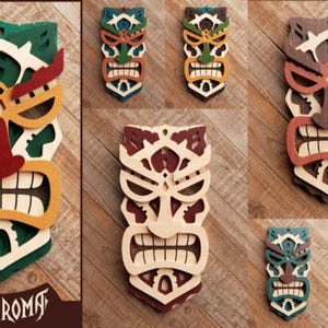 Tribal Maske V3 3D Schnittdatei & Tiki Maske