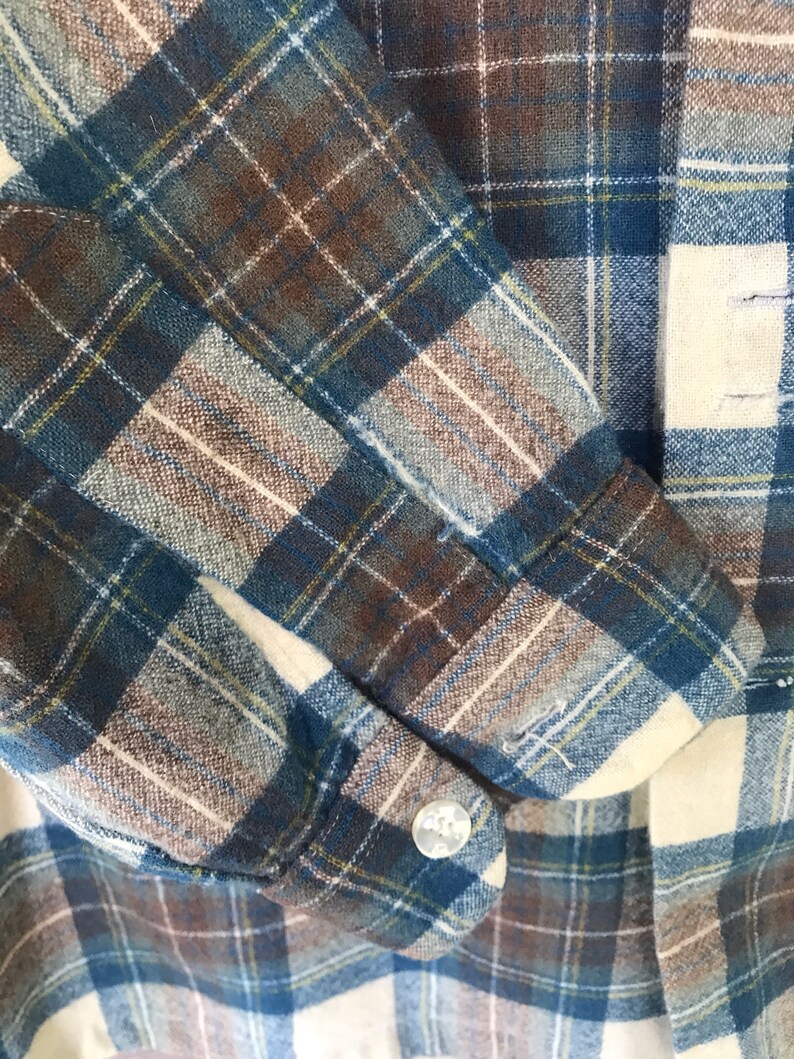 Vintage pendleton flannel plaid shirt