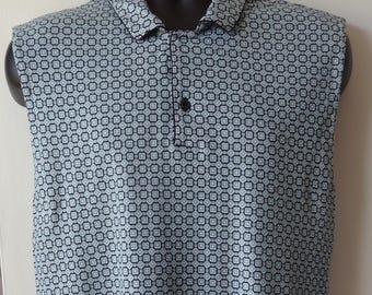 Adult Bib for a Man, Large Dignity Dining Polo Shirt, Clothing Protector, Senior Dignified Bib