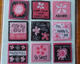 Baby Boutique Sew On Labels for Girls