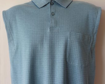 Adult Bib for a Man, Large Dignity Dining Polo Shirt, Clothing Protector, Senior Dignified Bib