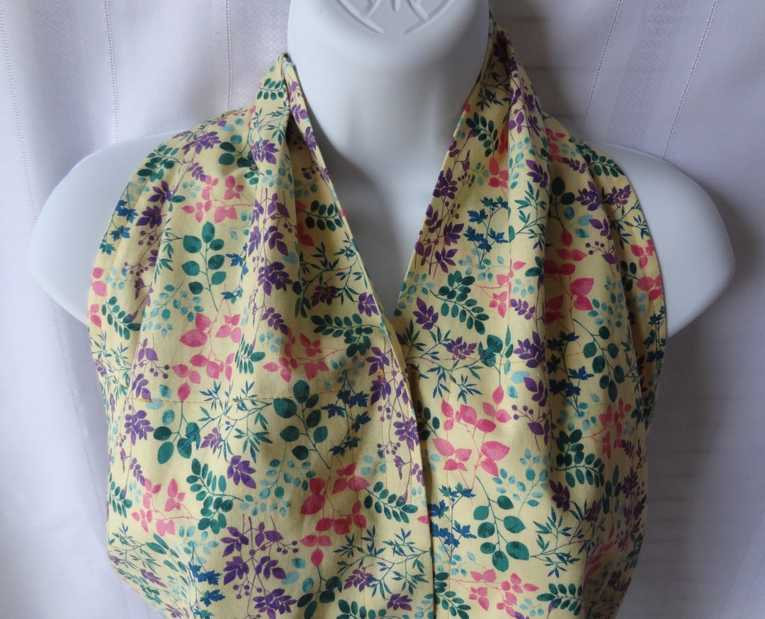 Adult Bib for a Woman Woman's Yellow Calico Floral - Etsy
