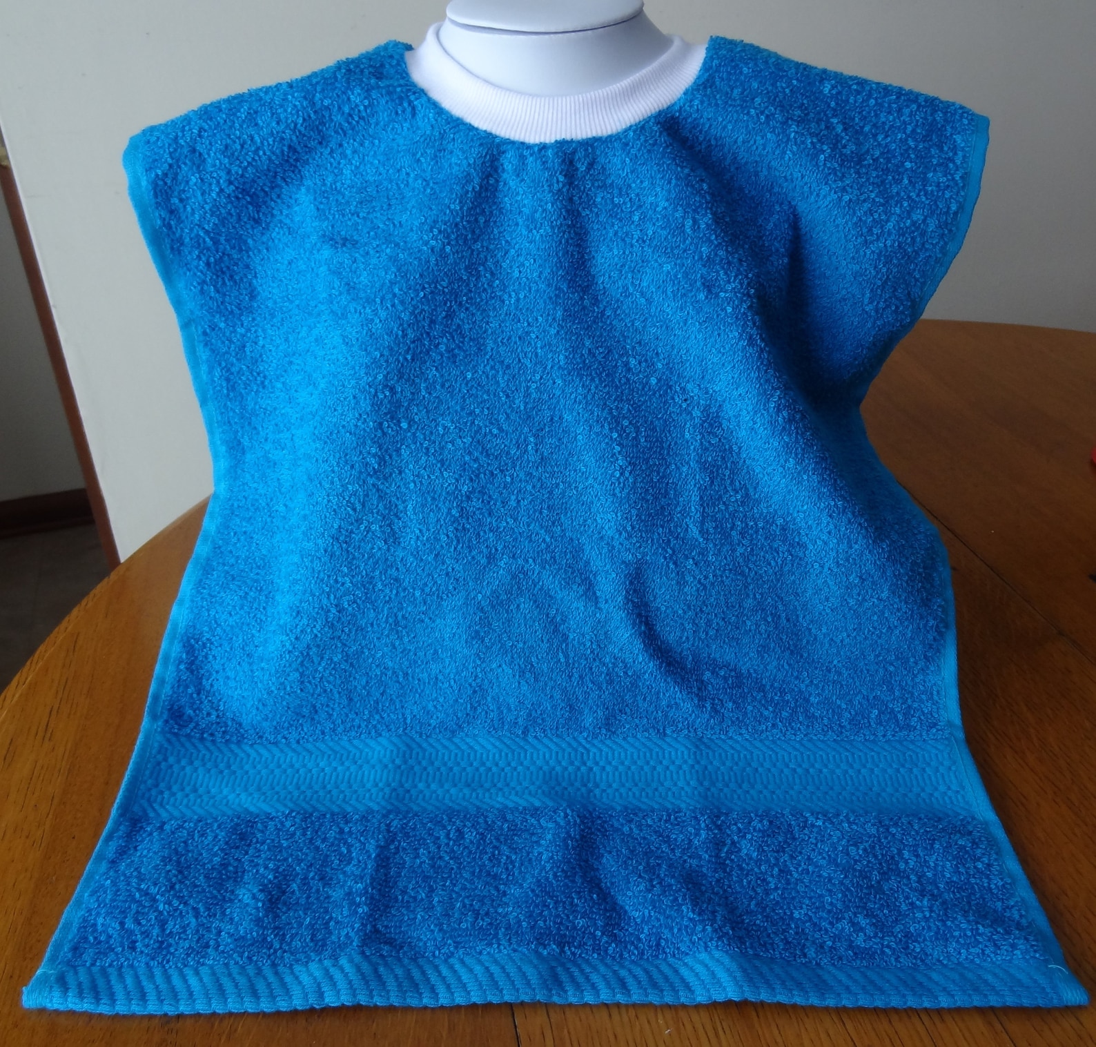 Baby Towel Bib Turquoise Toddler Pullover Bib Etsy