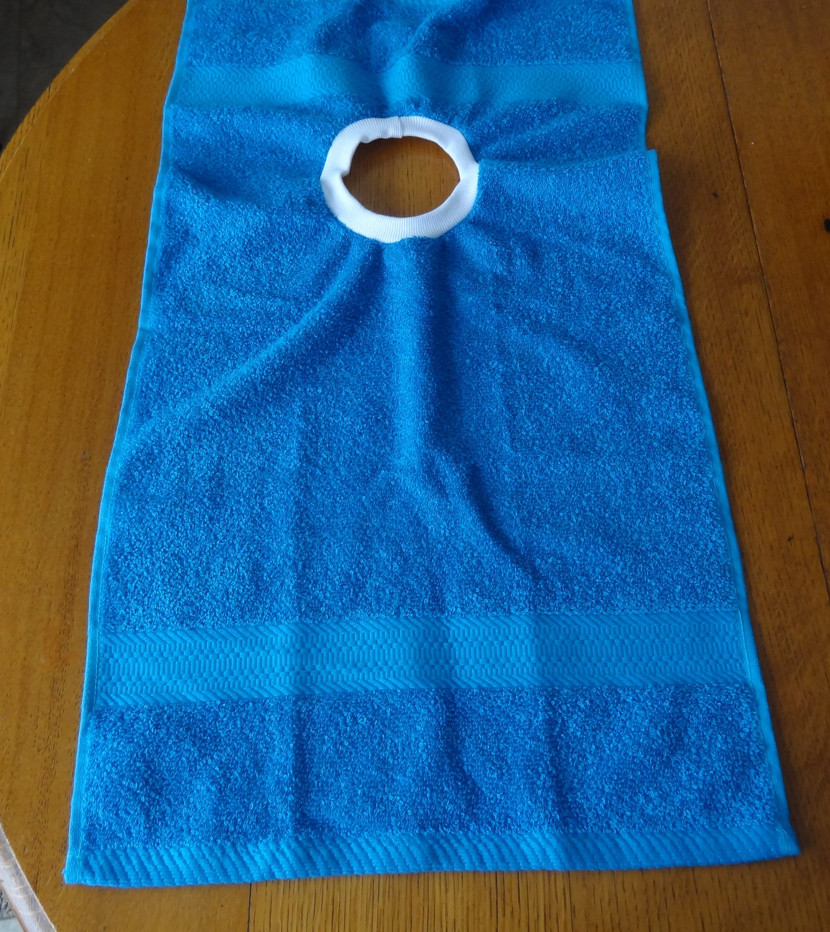 Baby Towel Bib Turquoise Toddler Pullover Bib Etsy