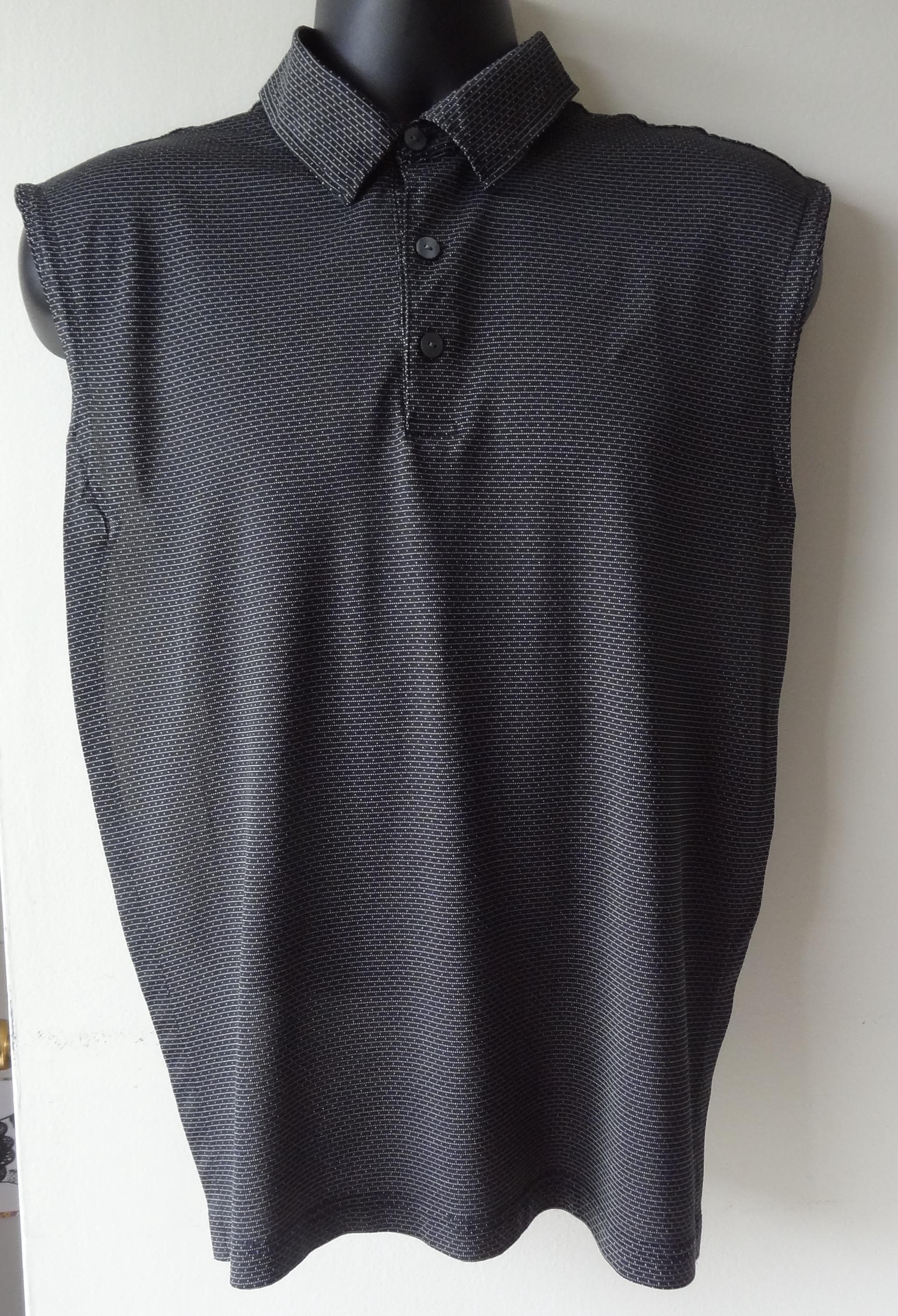 Adult Bib for a Man, Large Dignity Dining Polo Shirt, Clothing Protector