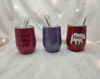 Wykonane na zamówienie/Kubek do wina 12 uncji lub 16 uncji/puszka Koozie