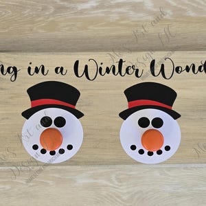 Snowman Stocking Holder/Made To Order/Customization Available/Various Size Options/Various Colors/Stocking Holder