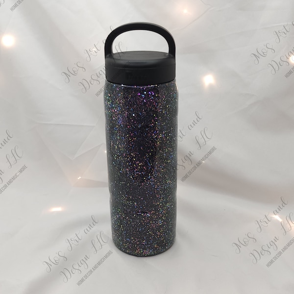 Glitter Water Bottle Etsy
