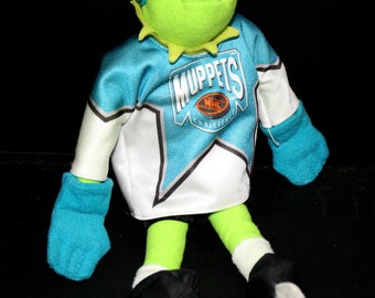 Muppet NHL Conference Doll Kermit the Frog 1995 Stuffed Toy