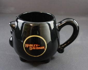 Harley Davidson Pig Hog Mug Black 1983 Coffee