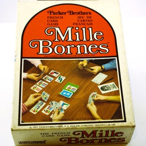 Mille Bornes Game 1971 Complete Auto Racing Card Game Parker Brothers