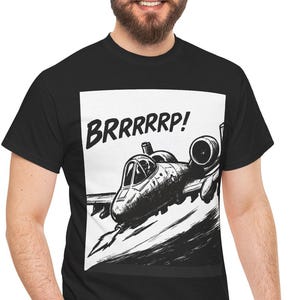 A-10 Warthog Tee, Aircraft Graphic Tee, Close Air Support Tee, Patriotic Tee, Military Plane Shirt