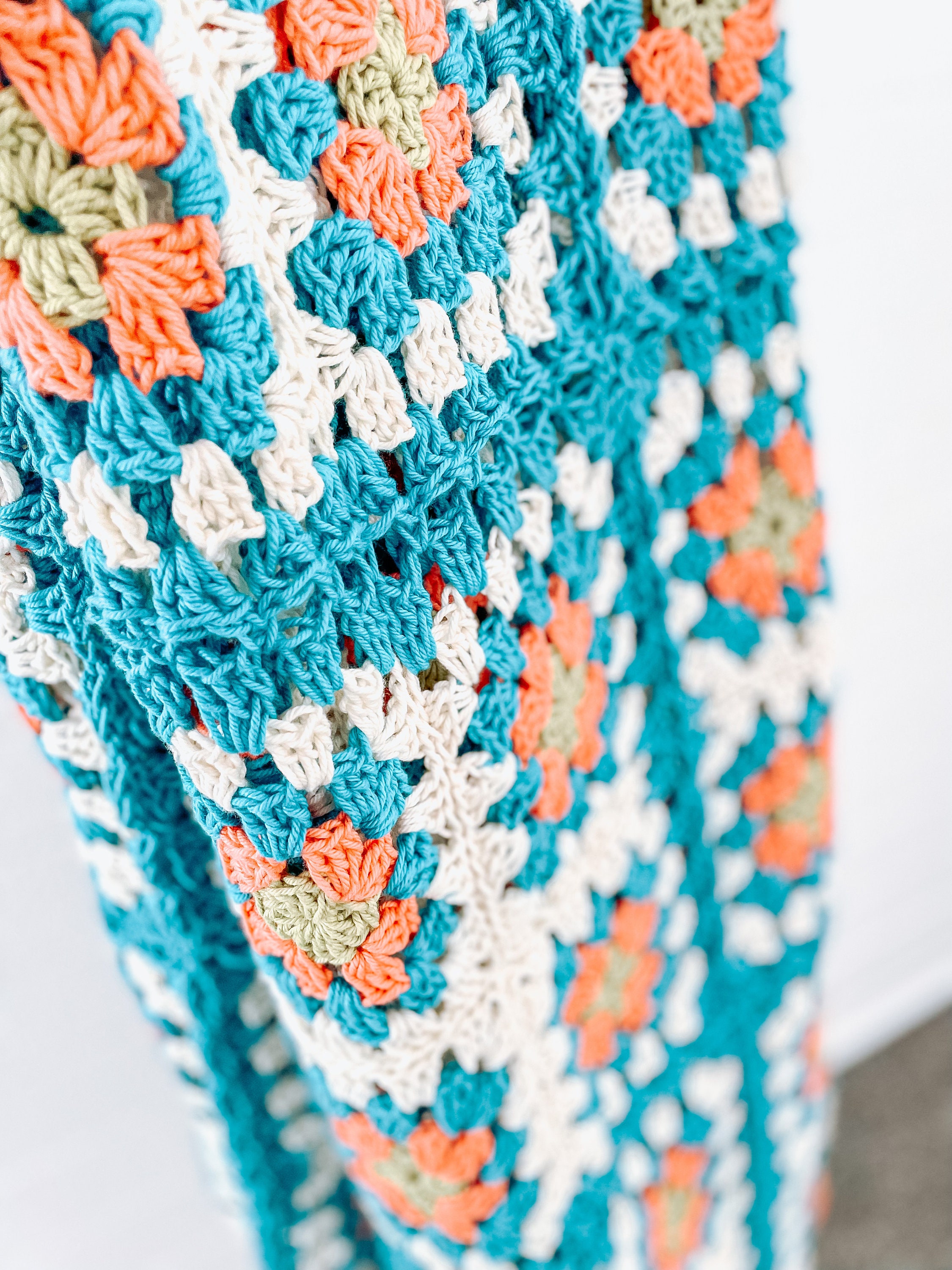 Easy Crochet Blanket Pattern PDF, Crochet Afghan, Beginner, Pattern