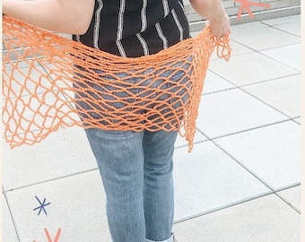Beginner Crochet Sarong Swim Cover Up Pattern (PDF Pattern)