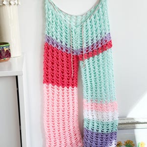 Crochet Pants, Festival Crochet Pant, Swimwear, Beachwear, Coverup, Ready to Wear, Crochet clothing, Bohemian Pants, 100% Handmade crochet