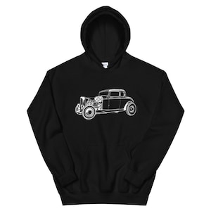 1932 Ford Hot Rod Coupe Mens Graphic Unisex Hoodie Gift for Dad, Gift for Husband, Hot Rod Gift, Car Show Gift