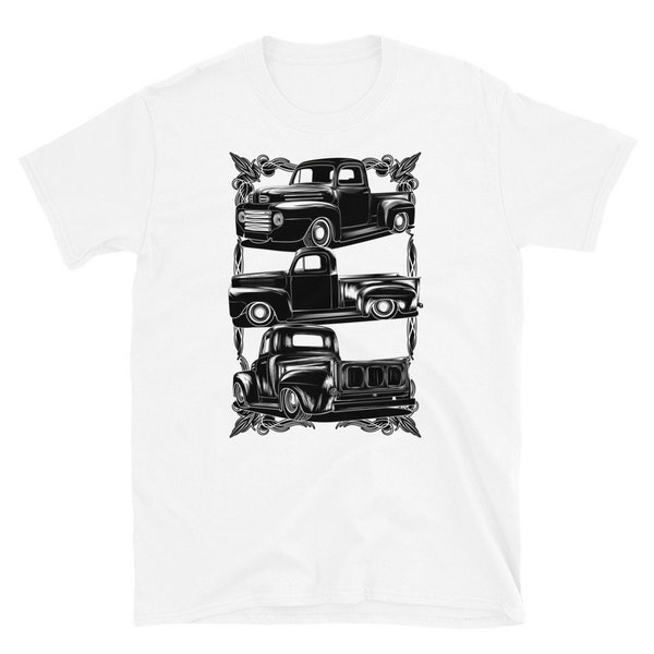 Classic Ford F100 Pickup Truck Short-Sleeve Unisex T-Shirt, Gift for Dad, F1 pickup truck gift, Gift for Husband