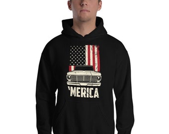 1967-72 Ford F-100 F100 Pickup Truck Classic Design Hoodie Dark Version