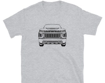 2022 Chevy Silverado ZL1 Pickup Truck, 4X4 Off Road Short-Sleeve Unisex T-Shirt, Gift for Husband
