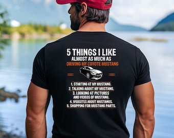 Coyote Mustang Tee: Gift for Car Lovers