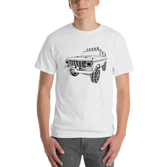 1970 Cool Ford Bronco Mens T Shirt Graffic T Shirt Ford Bronco 4x4 Truck S 5xl Short Sleeve T Shirt Gift For Dad