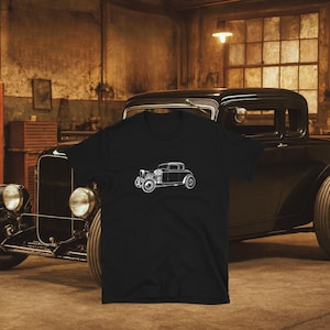 1932 Ford Classic Roadster Hot Rod Coupe Men&#39;s T-shirt Gift for Dad, Gift for Husband, Hot Rod Gift