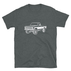 1980 GMC Sierra Classic K25 Truck Short-Sleeve Unisex T-Shirt Gift for Dad image 3