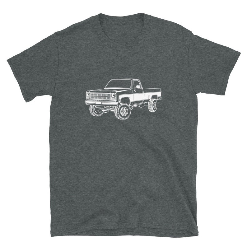 1980 GMC Sierra Classic K25 Truck Short-Sleeve Unisex T-Shirt Gift for Dad image 3