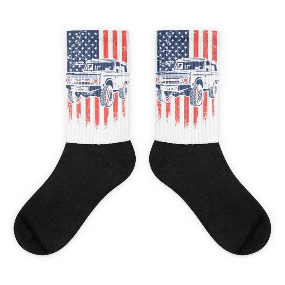 19661974 Ford Bronco Truck Socks America Gift for Dad, Gift for Husband Etsy